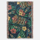 Couverture Hawaï Tiki Masque Motif tropical (devant Vertical)