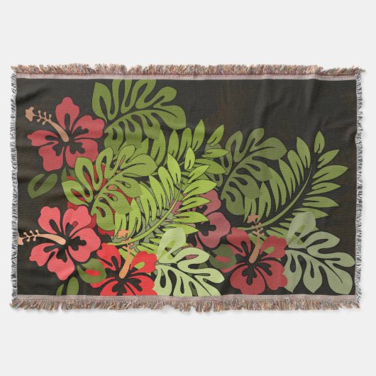 Couverture Hawaii Aloha Flower Art Print (Devant)