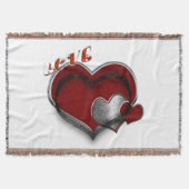 Couverture Heart Magic Love Red Silver White Background 2 (Devant)