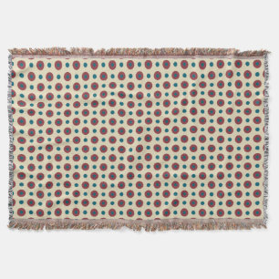 Couverture Heffalumps Jumbo Pois Bleu Rouge Jeu Blanche