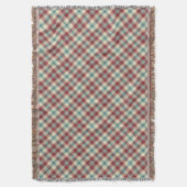 Couverture Heffalumps Rouge, Bleu, Beige Plaid Lance Blanche (devant Vertical)