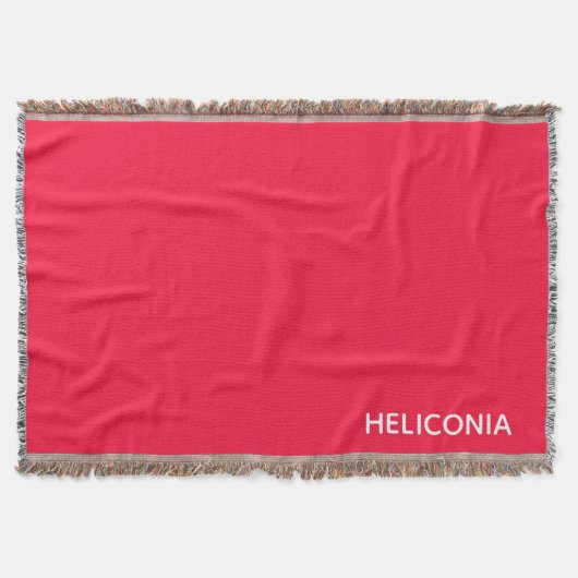 Couverture Heliconia red color (Devant)