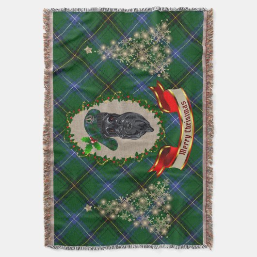 Couverture Henderson Scottie Dog Christmas Thon Blanket (devant Vertical)