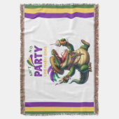 Couverture Heureux Mardi Gras Alligator (devant Vertical)