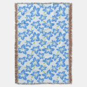 Couverture Hibiscus Bleu, Fleurs Bleues, Motif De Fleurs (devant Vertical)