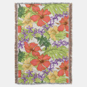 Couverture Hibiscus et orchidées hawaïens tropicaux de Keleah (devant Vertical)