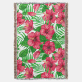 Couverture Hibiscus et palmiers feuilles (devant Vertical)