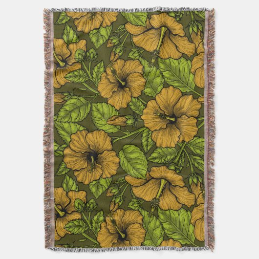 Couverture hibiscus jaune (devant Vertical)