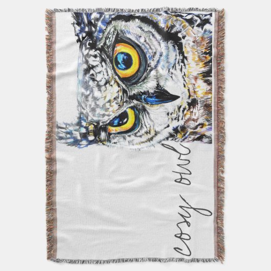 Couverture Hibou confortable (devant Vertical)