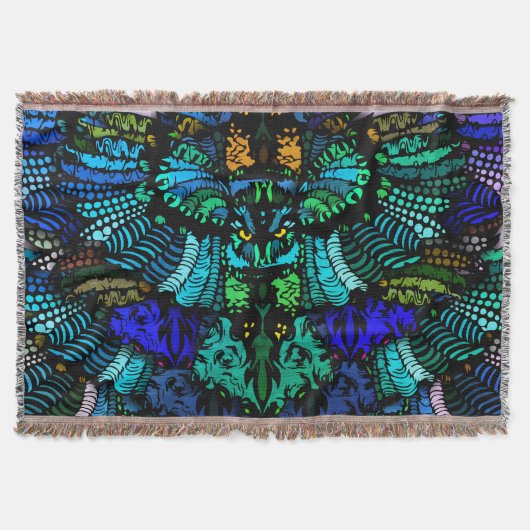 Couverture Hibou tribal majestueux (Devant)