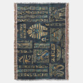 Couverture Hiéroglyphes et divinités égyptiens - ormeau et or (devant Vertical)