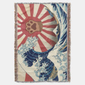 Couverture HOKUSAI "The Great Wave" & Rising Sun Flag & Cat (devant Vertical)