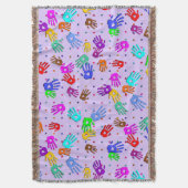 Couverture holiES - points de mains motif 1 coloré (devant Vertical)