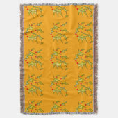 Couverture Holly Jolly Leaves Christmas Blanket (devant Vertical)