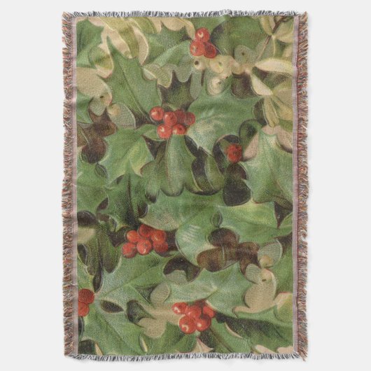 Couverture Holly Tree Noël Vintage (devant Vertical)