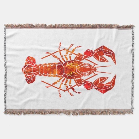 Couverture Homard polygonal rouge (Devant)