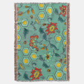 COUVERTURE HONEY ABEILLES, BEEHIVES, FLEURS DE PRINTEMPS BEEK (devant Vertical)