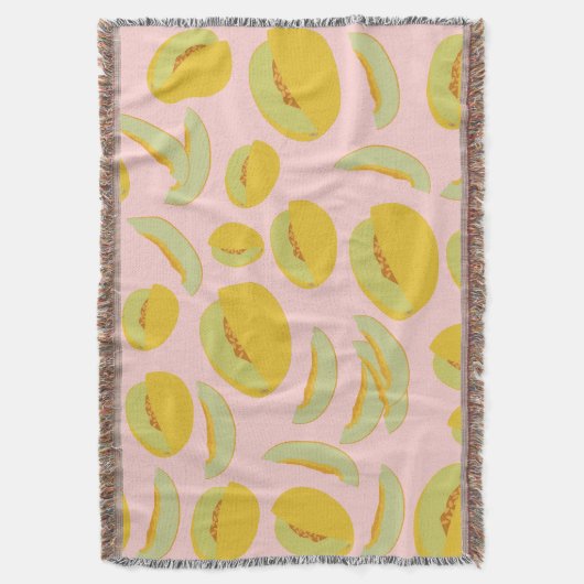 Couverture Honeydew Melons Motif de fruits (devant Vertical)