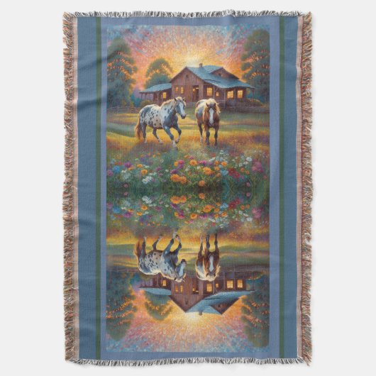 Couverture Horse on Farm Wildflower Meadow (devant Vertical)