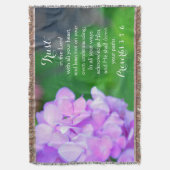 Couverture Hortensia floral de bible chrétienne de proverbes (devant Vertical)