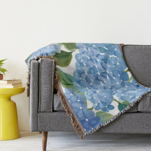 Couverture Hortensias bleus | Beau buisson floral