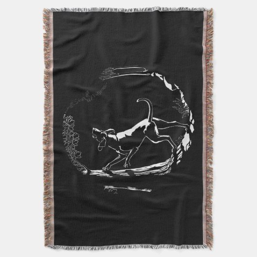 Couverture Hound Dog Blanket Chasse Chien Art Jeter Blanket (devant Vertical)