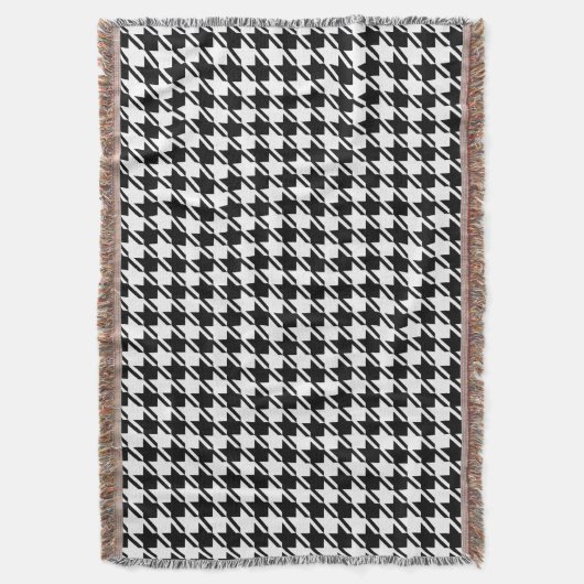Couverture Houndstooth BW Rpt Motif (devant Vertical)
