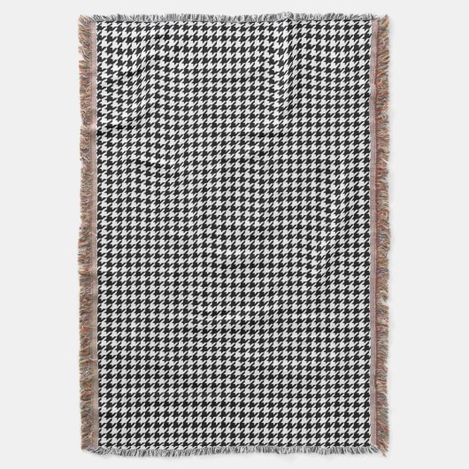 Couverture Houndstooth Noir & Blanc Classic Lot (devant Vertical)
