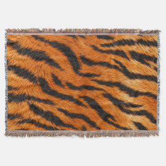 Couverture Housse de couette à motif réaliste de peau de tigr