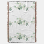 Couverture Housse de couette Feuilles de Pastel d'Eucalyptus (devant Vertical)