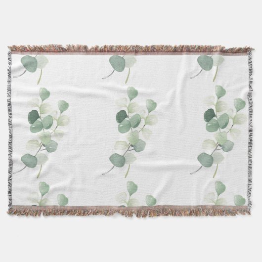 Couverture Housse de couette Feuilles de Pastel d'Eucalyptus (Devant)
