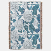 Couverture Hydrangea blanc aquarelle (devant Vertical)