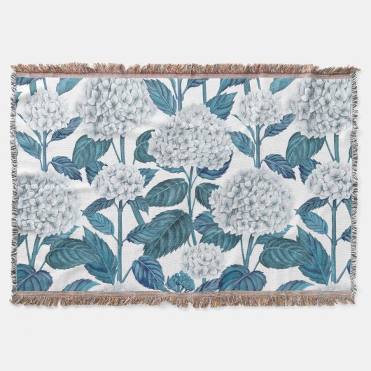 Couverture Hydrangea blanc aquarelle (Devant)