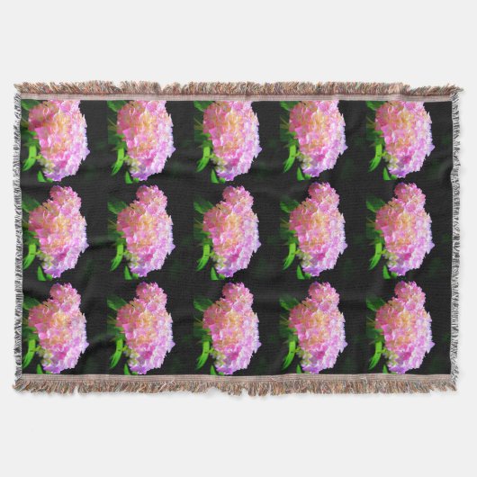 Couverture Hydrangées rose violet orange (Devant)