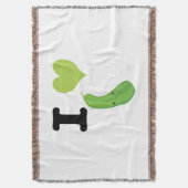 Couverture I Heart Zucchini Cute Kawaii Zucchini (devant Vertical)
