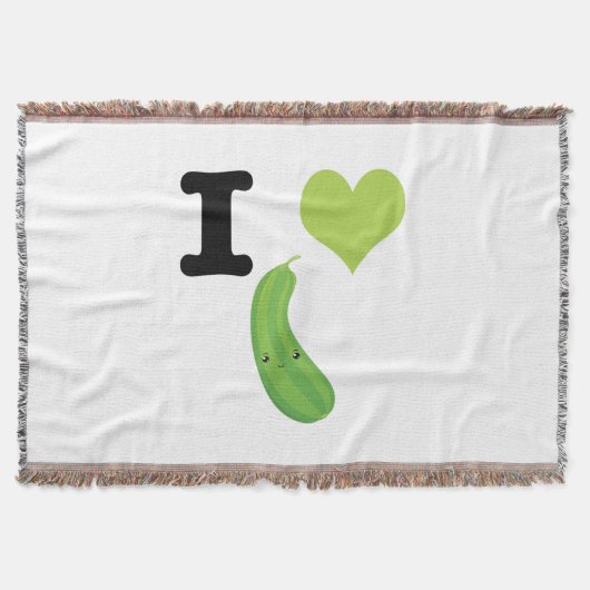 Couverture I Heart Zucchini Cute Kawaii Zucchini (Devant)