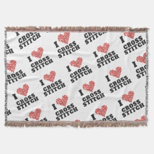 Couverture I Love Cross Stitch Motif