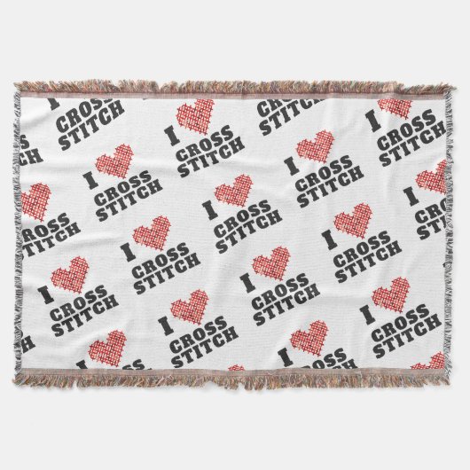 Couverture I Love Cross Stitch Motif (Devant)
