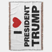 Couverture I Love Président Trump Heart (devant Vertical)