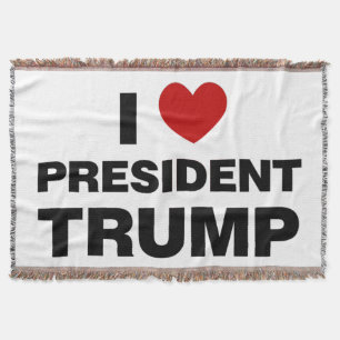Couverture I Love Président Trump Heart
