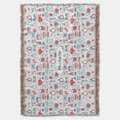 Couverture Icônes mariages nom personnalisé jeter la couvertu (devant Vertical)