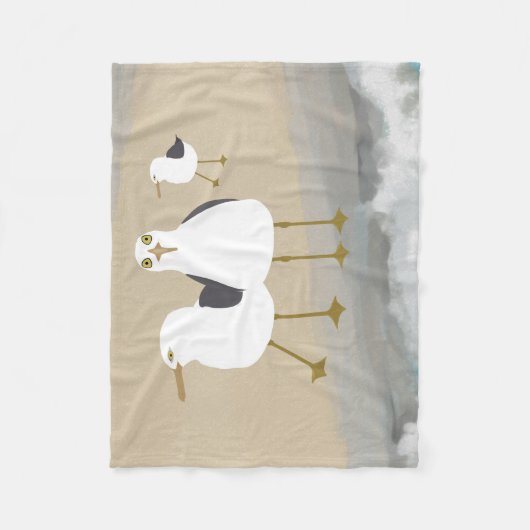 Couverture idiote d'ouatine de mouettes (Devant)