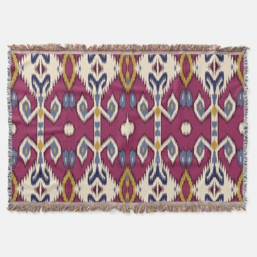 Couverture Ikat Chevron : Élégance ethnique (Devant)