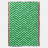 Couverture Ikat Chevrons - Pin et vert clair (devant Vertical)