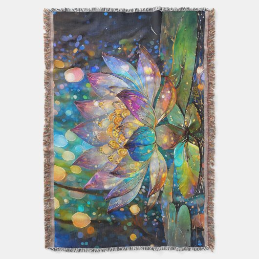 Couverture Illuminated Blooming Lotus Flower (devant Vertical)