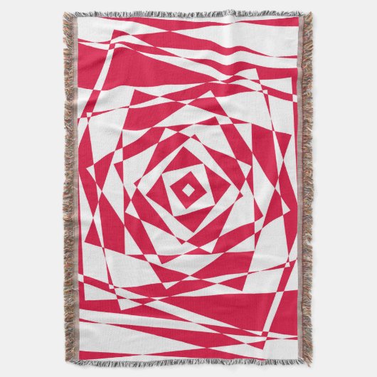 Couverture Illusion abstraite rouge blanc (devant Vertical)