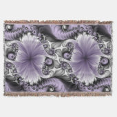 Couverture Illusion Lilac Abstrait Floral Fractal Art Imagina (Devant)