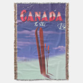 Couverture Illustration de carte postale de ski par avion du  (devant Vertical)