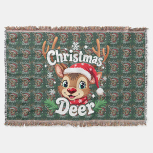 Couverture Illustration de cerf de Noël mignon