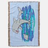 Couverture Illustration de dauphins heureux adorables (devant Vertical)